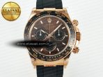 Daytona 116515 QF 1:1 Best Edition Brown/Black Dial on Oysterflex Strap SH4130 V11（Gain Weight） - Görsel 4