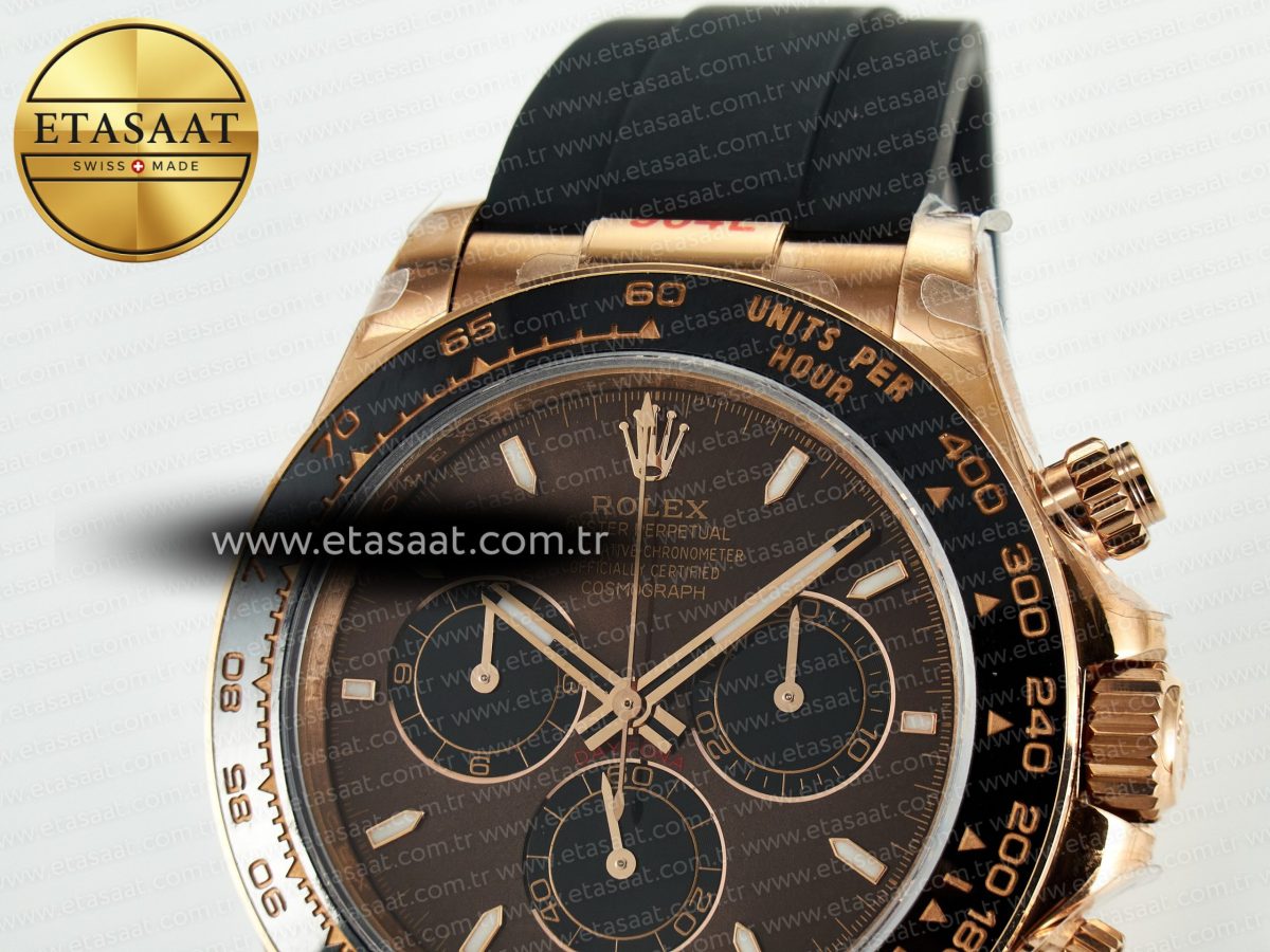 Daytona 116515 QF 1:1 Best Edition Brown/Black Dial on Oysterflex Strap SH4130 V11（Gain Weight） - Görsel 8