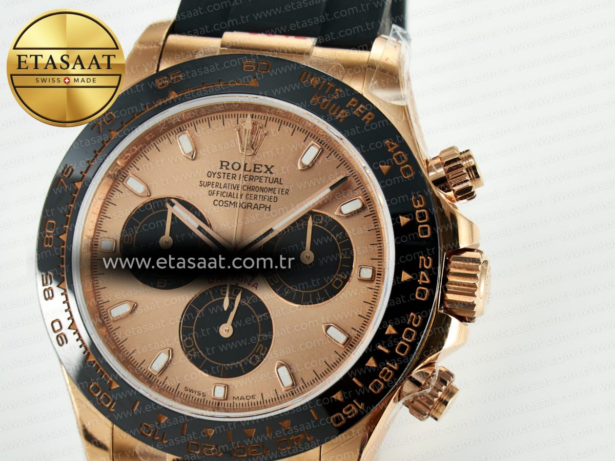 Daytona 116515 QF 1:1 Best Edition RG/Black Dial on Oysterflex Strap SH4130 V11（Gain Weight） - Görsel 9