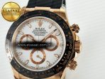 Daytona 116515 QF 1:1 Best Edition White/RG Dial on Oysterflex Strap SH4130 V11（Gain Weight） - Görsel 11