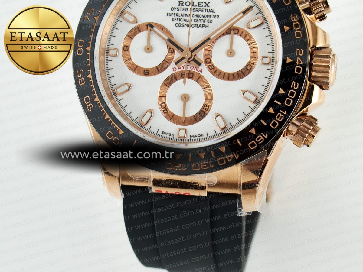 Daytona 116515 QF 1:1 Best Edition White/RG Dial on Oysterflex Strap SH4130 V11（Gain Weight） - Görsel 14