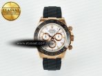 Daytona 116515 QF 1:1 Best Edition White/RG Dial on Oysterflex Strap SH4130 V11（Gain Weight） - Görsel 3