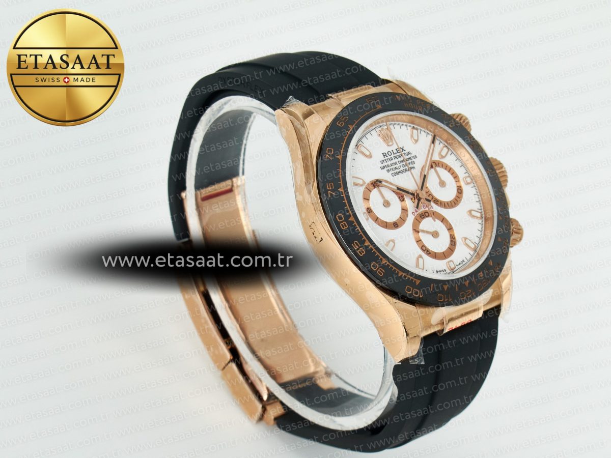 Daytona 116515 QF 1:1 Best Edition White/RG Dial on Oysterflex Strap SH4130 V11（Gain Weight） - Görsel 7