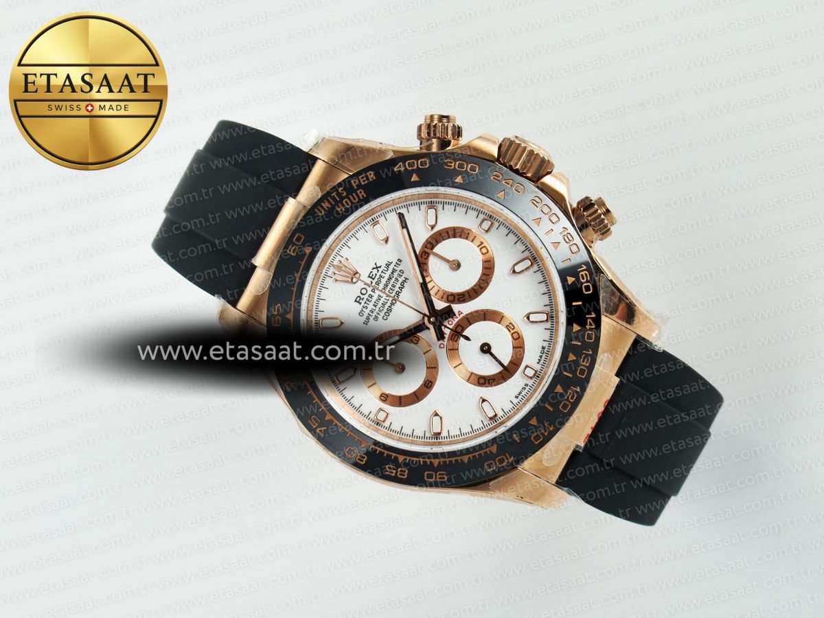 Daytona 116515 QF 1:1 Best Edition White/RG Dial on Oysterflex Strap SH4130 V11（Gain Weight） - Görsel 9