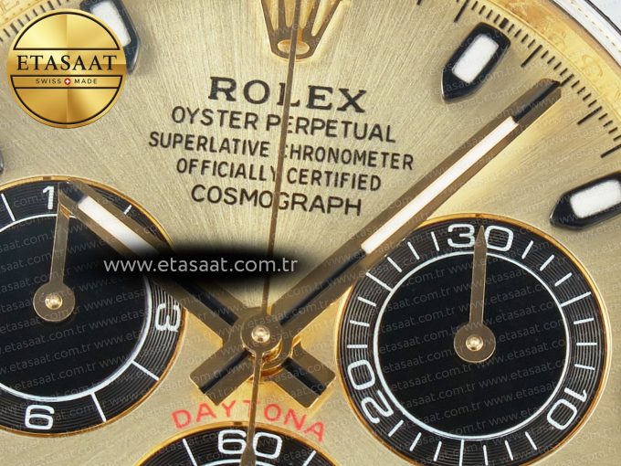 Daytona 116518 APS 1:1 Best Edition 904L SS Case YG Dial on Oysterflex Strap SH4130 (Gain Weight) - Görsel 10