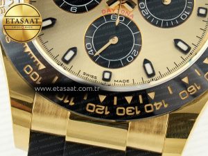Daytona 116518 APS 1:1 Best Edition 904L SS Case YG Dial on Oysterflex Strap SH4130 (Gain Weight) - Görsel 13