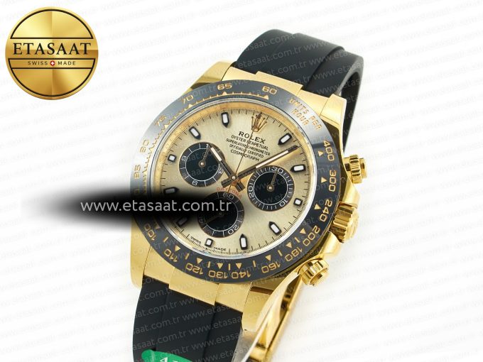 Daytona 116518 APS 1:1 Best Edition 904L SS Case YG Dial on Oysterflex Strap SH4130 (Gain Weight) - Görsel 2