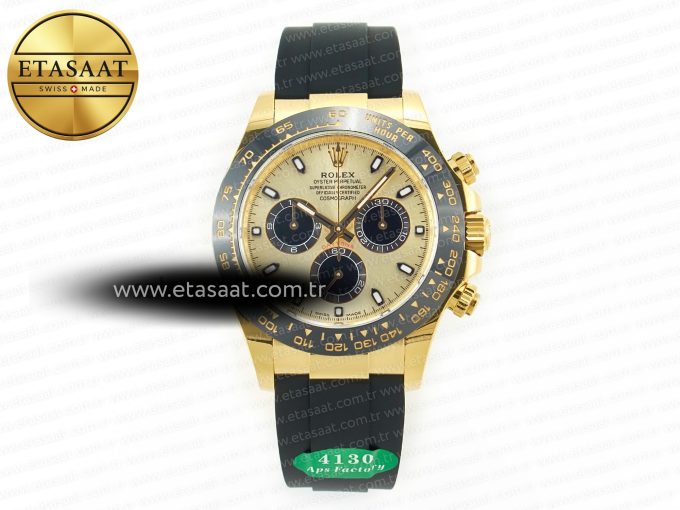 Daytona 116518 APS 1:1 Best Edition 904L SS Case YG Dial on Oysterflex Strap SH4130 (Gain Weight) - Görsel 3