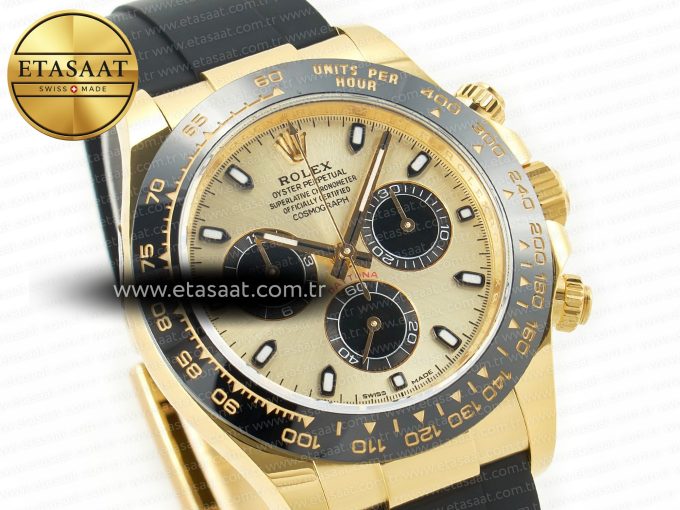 Daytona 116518 APS 1:1 Best Edition 904L SS Case YG Dial on Oysterflex Strap SH4130 (Gain Weight) - Görsel 5