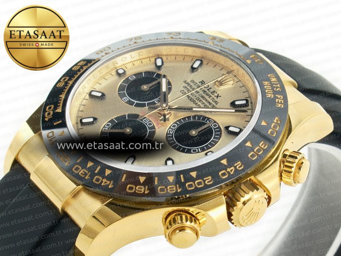 Daytona 116518 APS 1:1 Best Edition 904L SS Case YG Dial on Oysterflex Strap SH4130 (Gain Weight) - Görsel 6