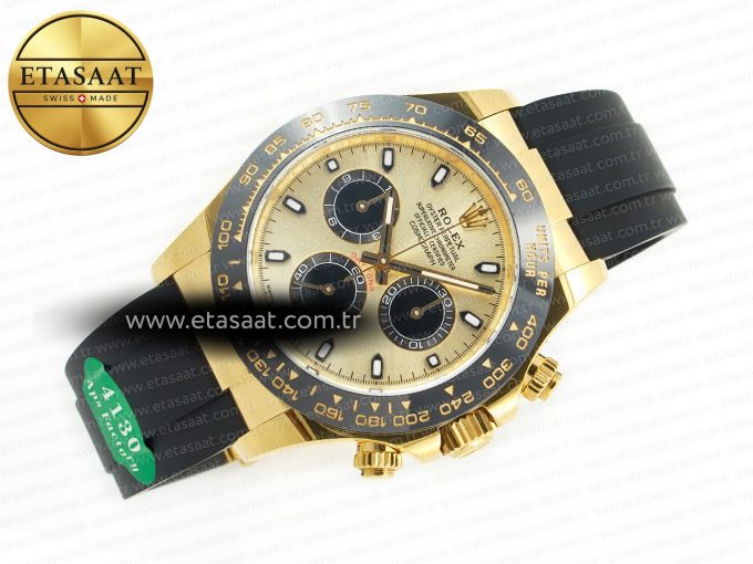 Daytona 116518 APS 1:1 Best Edition 904L SS Case YG Dial on Oysterflex Strap SH4130 (Gain Weight) - Görsel 8