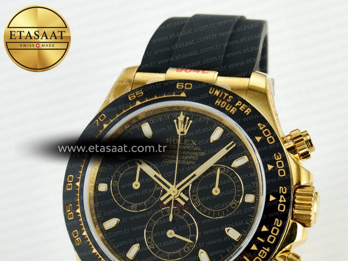 Daytona 116518 QF 1:1 Best Edition Black Dial on Oysterflex Strap SH4130 V11（Gain Weight） - Görsel 10