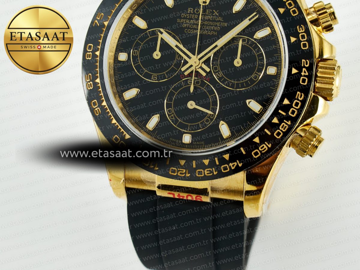 Daytona 116518 QF 1:1 Best Edition Black Dial on Oysterflex Strap SH4130 V11（Gain Weight） - Görsel 14