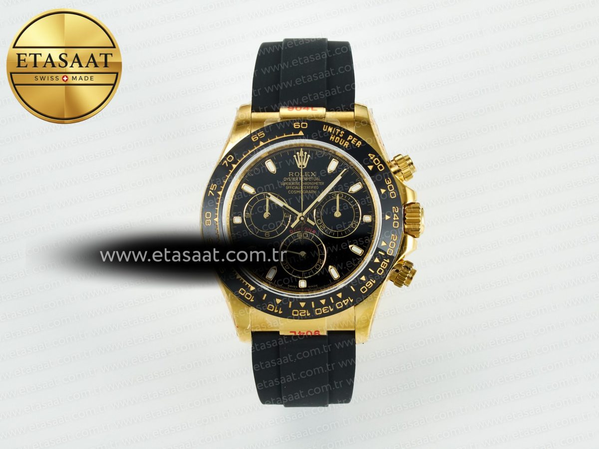 Daytona 116518 QF 1:1 Best Edition Black Dial on Oysterflex Strap SH4130 V11（Gain Weight） - Görsel 3