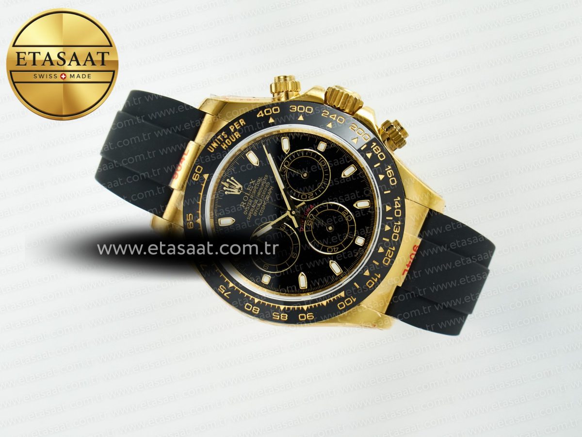 Daytona 116518 QF 1:1 Best Edition Black Dial on Oysterflex Strap SH4130 V11（Gain Weight） - Görsel 9