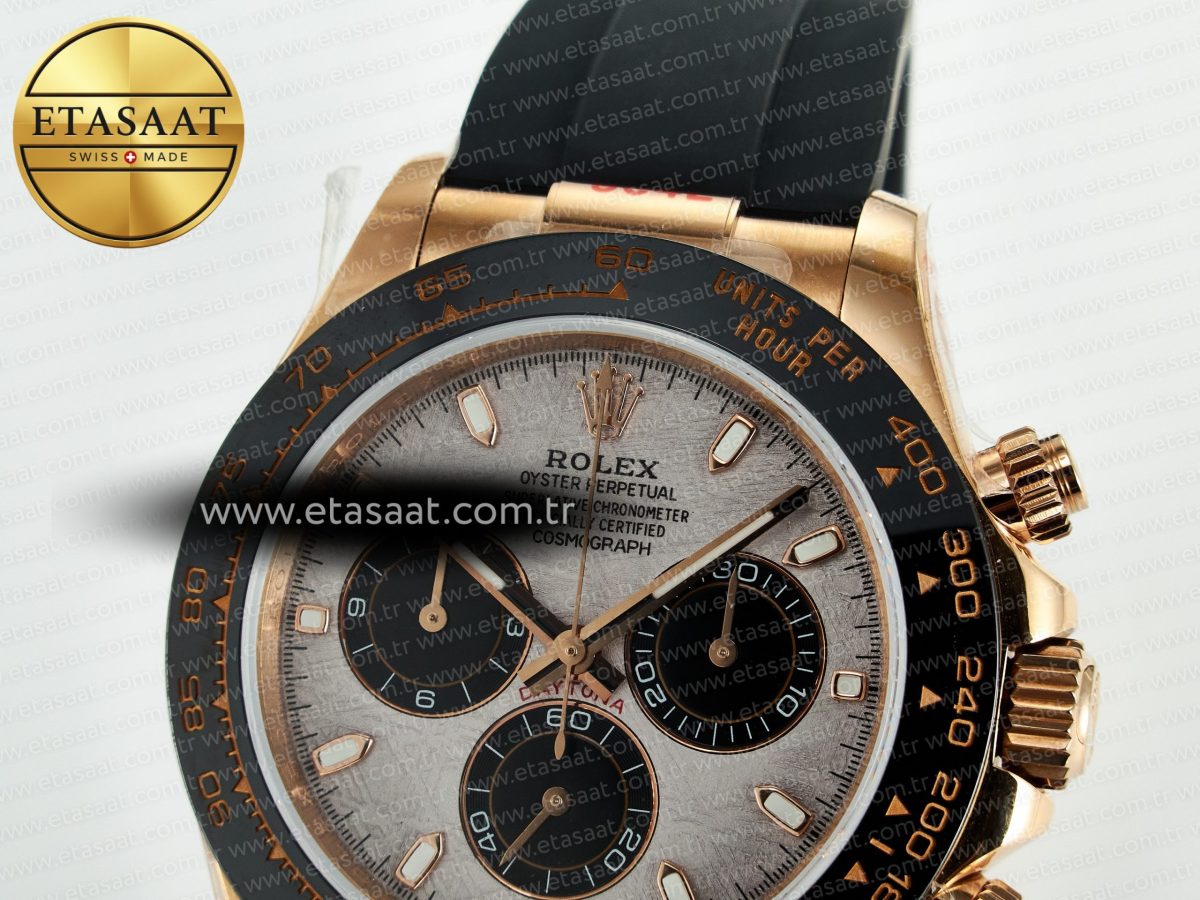 Daytona 116518 QF 1:1 Best Edition Meteorite Dial on Oysterflex Strap SH4130 V11（Gain Weight） - Görsel 10