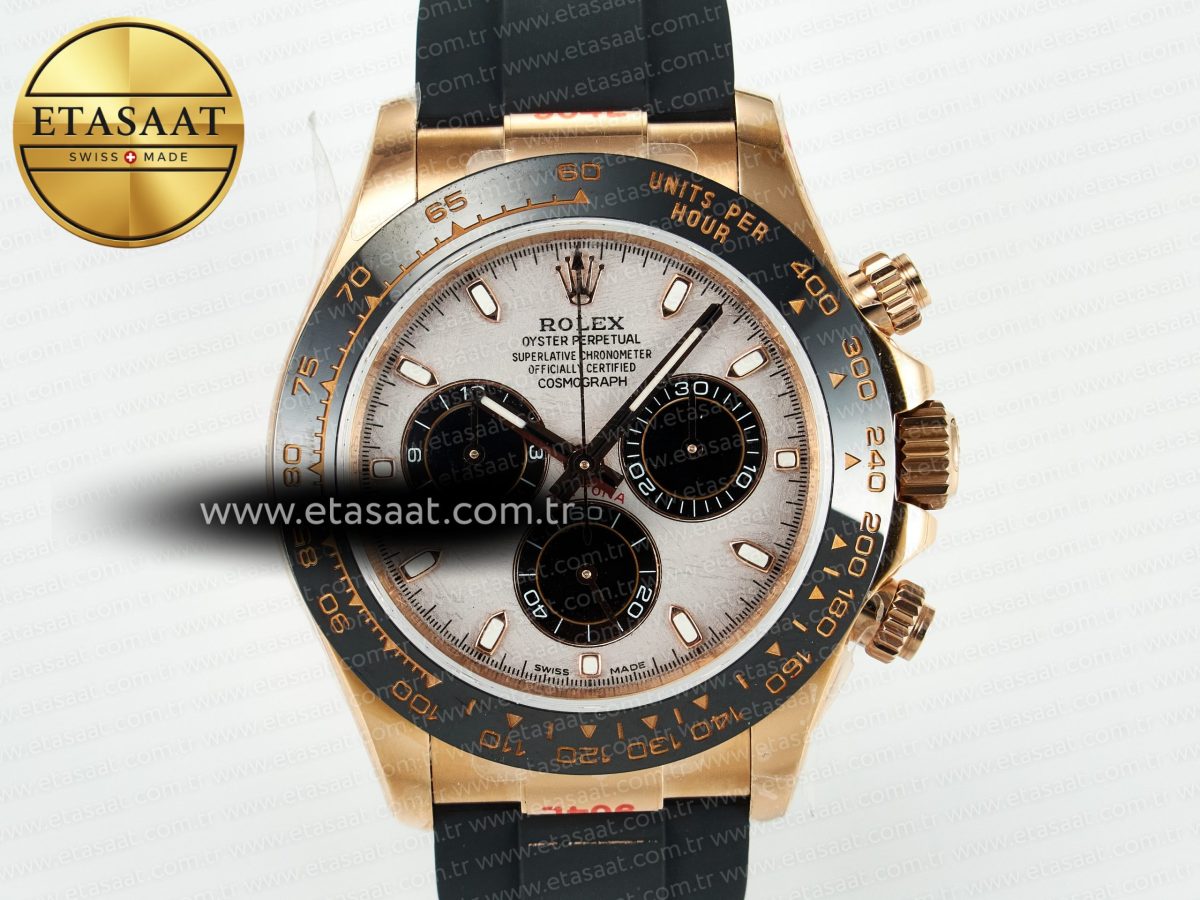 Daytona 116518 QF 1:1 Best Edition Meteorite Dial on Oysterflex Strap SH4130 V11（Gain Weight） - Görsel 4
