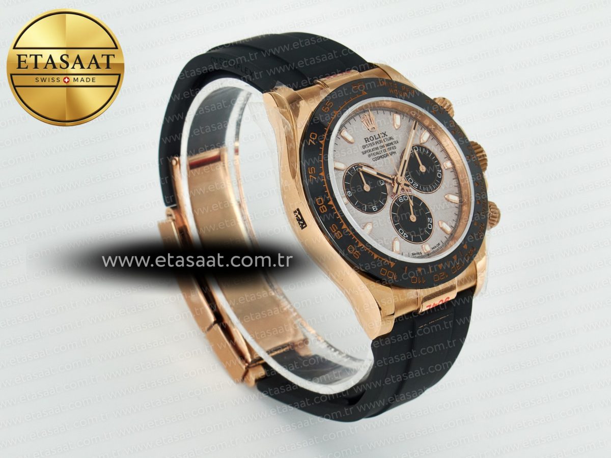 Daytona 116518 QF 1:1 Best Edition Meteorite Dial on Oysterflex Strap SH4130 V11（Gain Weight） - Görsel 7