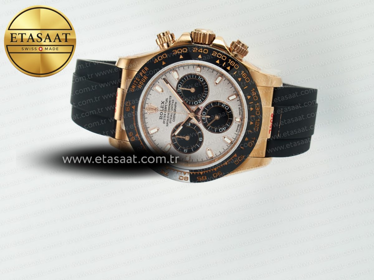 Daytona 116518 QF 1:1 Best Edition Meteorite Dial on Oysterflex Strap SH4130 V11（Gain Weight） - Görsel 8