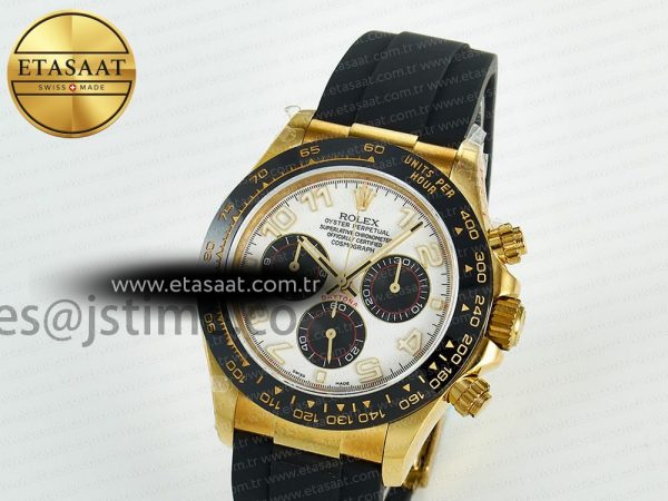 Daytona 116518 QF 1:1 Best Edition White/Black Dial on Oysterflex Strap SH4130 V11（Gain Weight）