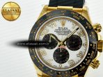 Daytona 116518 QF 1:1 Best Edition White/Black Dial on Oysterflex Strap SH4130 V11（Gain Weight） - Görsel 12