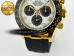 Daytona 116518 QF 1:1 Best Edition White/Black Dial on Oysterflex Strap SH4130 V11（Gain Weight） - Görsel 13