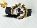 Daytona 116518 QF 1:1 Best Edition White/Black Dial on Oysterflex Strap SH4130 V11（Gain Weight） - Görsel 8