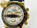 Daytona 116518 QF 1:1 Best Edition White/YG Dial on Oysterflex Strap SH4130 V11（Gain Weight） - Görsel 11