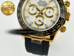 Daytona 116518 QF 1:1 Best Edition White/YG Dial on Oysterflex Strap SH4130 V11（Gain Weight） - Görsel 13