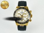 Daytona 116518 QF 1:1 Best Edition White/YG Dial on Oysterflex Strap SH4130 V11（Gain Weight） - Görsel 3
