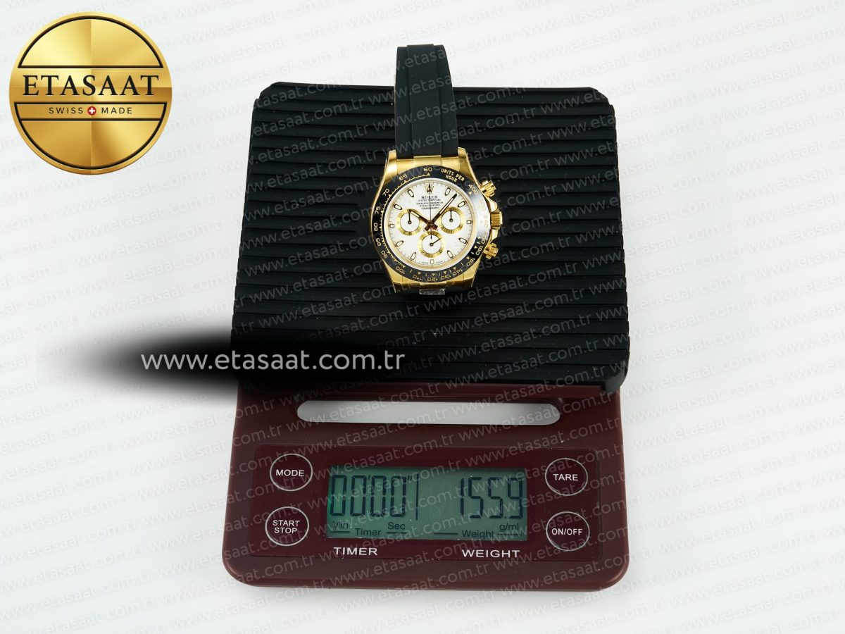 Daytona 116518 QF 1:1 Best Edition White/YG Dial on Oysterflex Strap SH4130 V11（Gain Weight） - Görsel 35