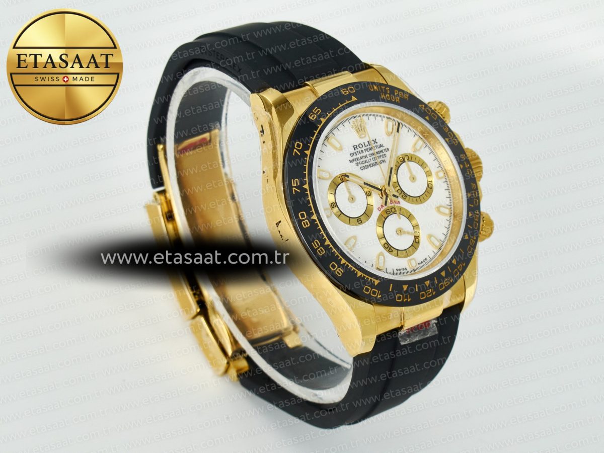 Daytona 116518 QF 1:1 Best Edition White/YG Dial on Oysterflex Strap SH4130 V11（Gain Weight） - Görsel 5