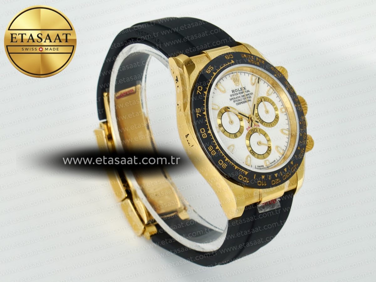 Daytona 116518 QF 1:1 Best Edition White/YG Dial on Oysterflex Strap SH4130 V11（Gain Weight） - Görsel 7