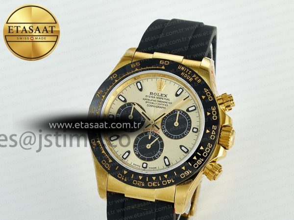 Daytona 116518 QF 1:1 Best Edition YG/Black Dial on Oysterflex Strap SH4130 V11（Gain Weight）