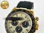 Daytona 116518 QF 1:1 Best Edition YG/Black Dial on Oysterflex Strap SH4130 V11（Gain Weight） - Görsel 10