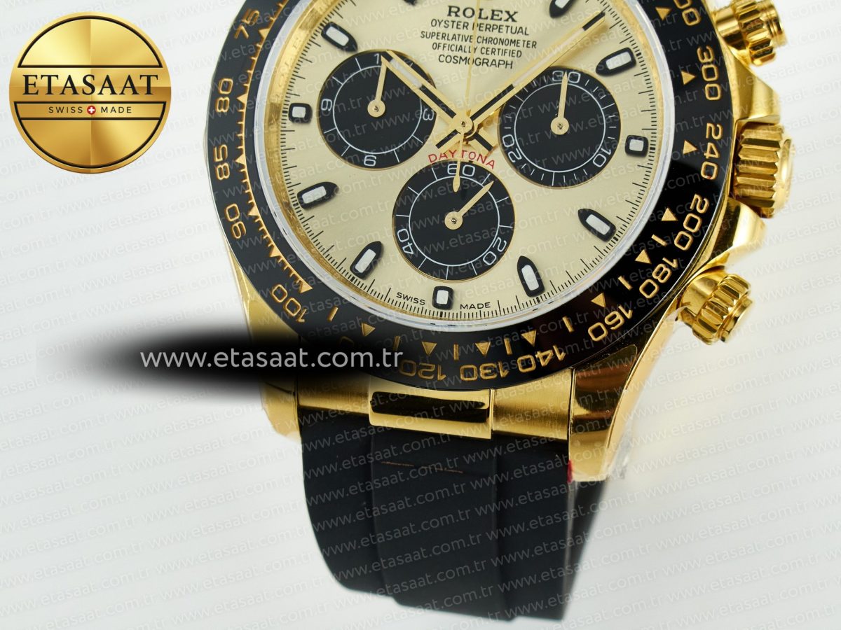 Daytona 116518 QF 1:1 Best Edition YG/Black Dial on Oysterflex Strap SH4130 V11（Gain Weight） - Görsel 14