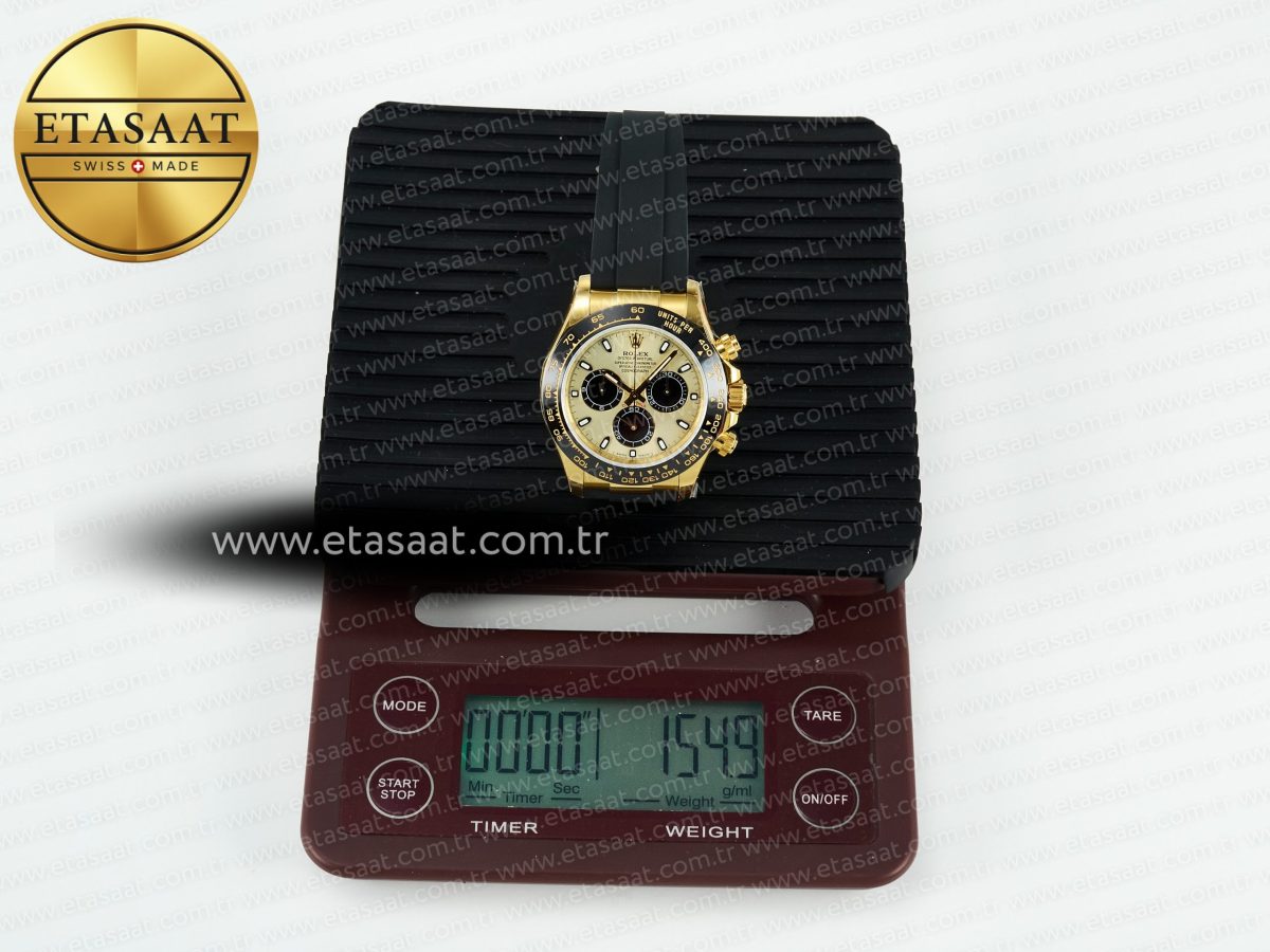 Daytona 116518 QF 1:1 Best Edition YG/Black Dial on Oysterflex Strap SH4130 V11（Gain Weight） - Görsel 35