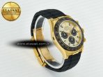 Daytona 116518 QF 1:1 Best Edition YG/Black Dial on Oysterflex Strap SH4130 V11（Gain Weight） - Görsel 7