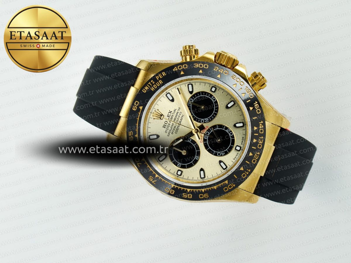 Daytona 116518 QF 1:1 Best Edition YG/Black Dial on Oysterflex Strap SH4130 V11（Gain Weight） - Görsel 9