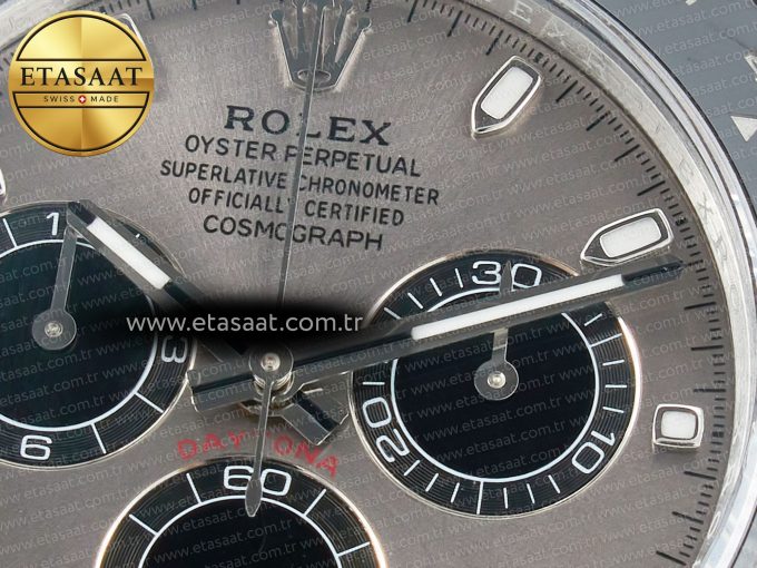 Daytona 116519 APS 1:1 Best Edition 904L SS Case Grey Dial on Oysterflex Strap SH4130 (Gain Weight) - Görsel 10