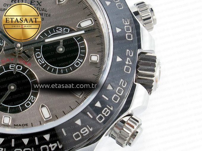 Daytona 116519 APS 1:1 Best Edition 904L SS Case Grey Dial on Oysterflex Strap SH4130 (Gain Weight) - Görsel 12