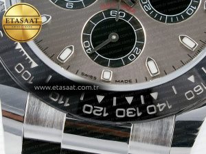 Daytona 116519 APS 1:1 Best Edition 904L SS Case Grey Dial on Oysterflex Strap SH4130 (Gain Weight) - Görsel 13