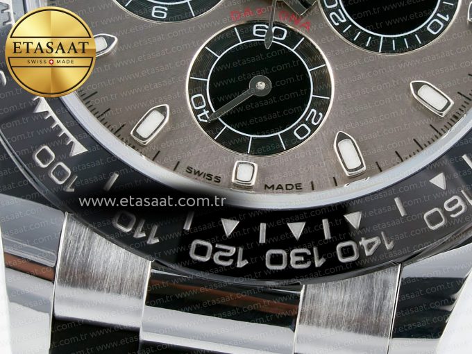 Daytona 116519 APS 1:1 Best Edition 904L SS Case Grey Dial on Oysterflex Strap SH4130 (Gain Weight) - Görsel 13