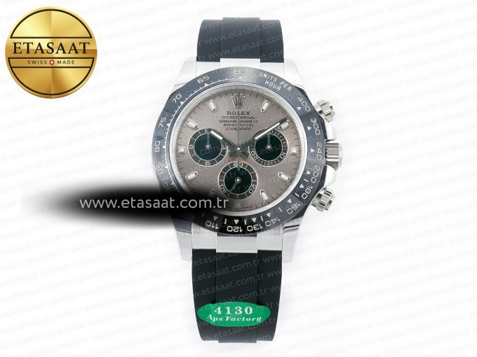 Daytona 116519 APS 1:1 Best Edition 904L SS Case Grey Dial on Oysterflex Strap SH4130 (Gain Weight) - Görsel 3