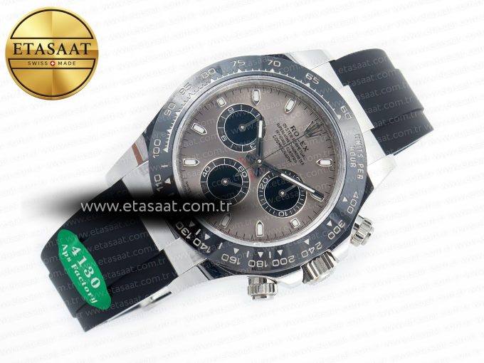 Daytona 116519 APS 1:1 Best Edition 904L SS Case Grey Dial on Oysterflex Strap SH4130 (Gain Weight) - Görsel 8