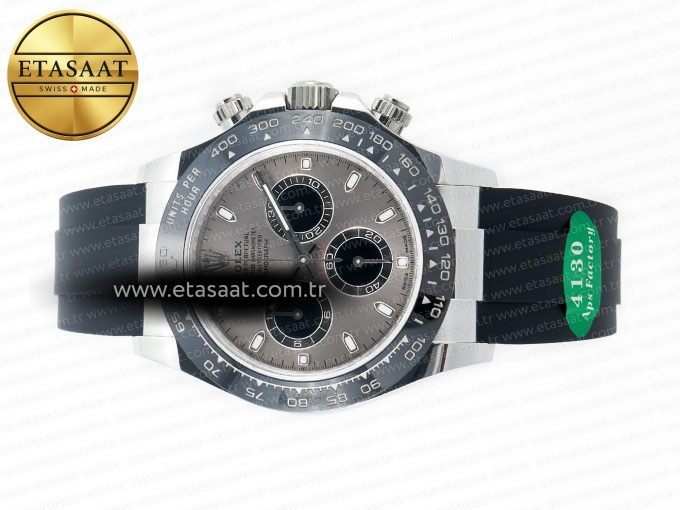 Daytona 116519 APS 1:1 Best Edition 904L SS Case Grey Dial on Oysterflex Strap SH4130 (Gain Weight) - Görsel 9