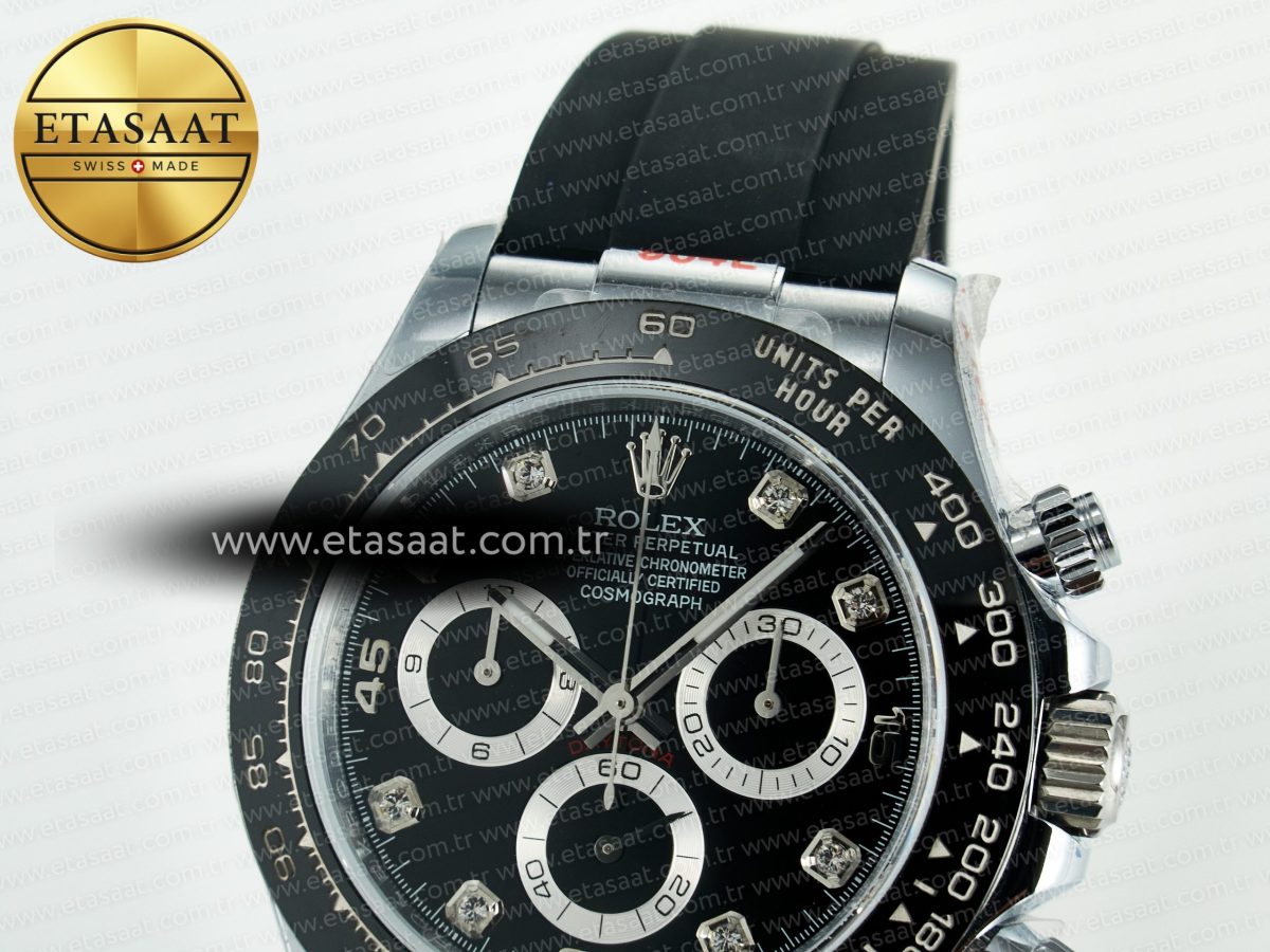 Daytona 116519 QF 1:1 Best Edition Black/Grey Dial on Oysterflex Strap SH4130 V11（Gain Weight） - Görsel 10