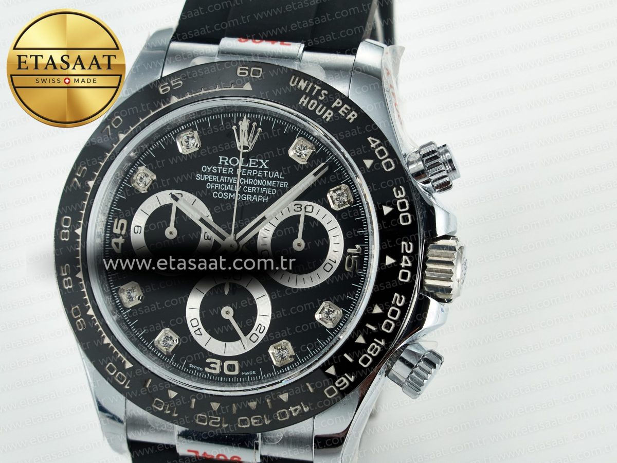 Daytona 116519 QF 1:1 Best Edition Black/Grey Dial on Oysterflex Strap SH4130 V11（Gain Weight） - Görsel 11