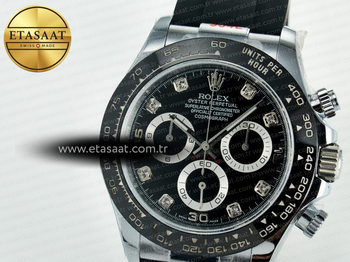 Daytona 116519 QF 1:1 Best Edition Black/Grey Dial on Oysterflex Strap SH4130 V11（Gain Weight） - Görsel 13