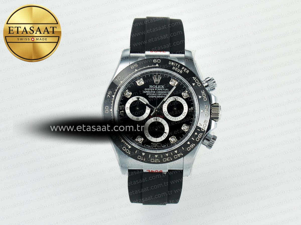 Daytona 116519 QF 1:1 Best Edition Black/Grey Dial on Oysterflex Strap SH4130 V11（Gain Weight） - Görsel 3
